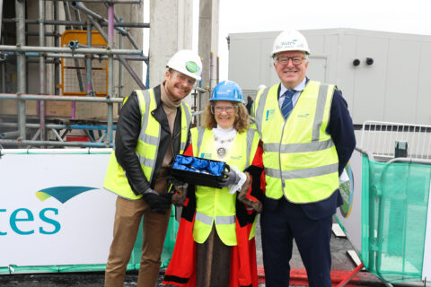 Patrick-Franco,-Cllr-Alison-Moore-and-Tim-Wates-with-ceremonial-trowel